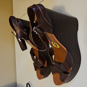 Brown Wedge Sandal